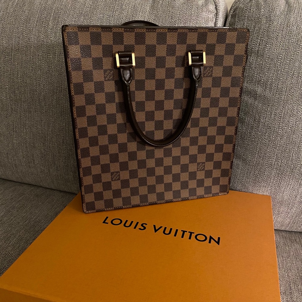 LOUIS VUITTON DAMIER EBENE SAC PLAT